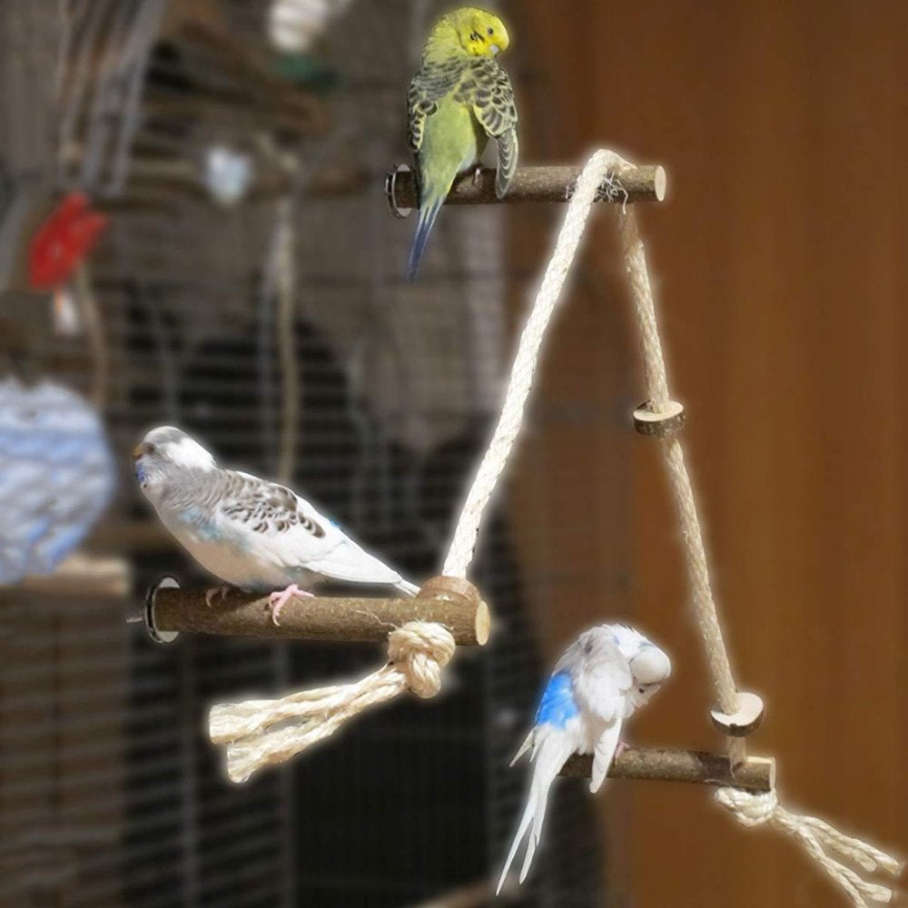 BINYOU Pet Bird Parrot Cockatiel Stand Frame Parakeet Cage Ladder Climbing Hammock Animals & Pet Supplies > Pet Supplies > Bird Supplies > Bird Cages & Stands BINYOU   