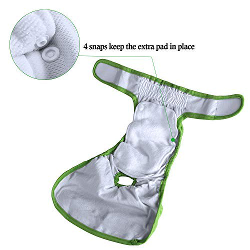 Teamoy Female Dog Diaper Pads, Reusable Doggie Diaper Wraps Liner Pads(Pack of 6), M Animals & Pet Supplies > Pet Supplies > Dog Supplies > Dog Diaper Pads & Liners Teamoy   