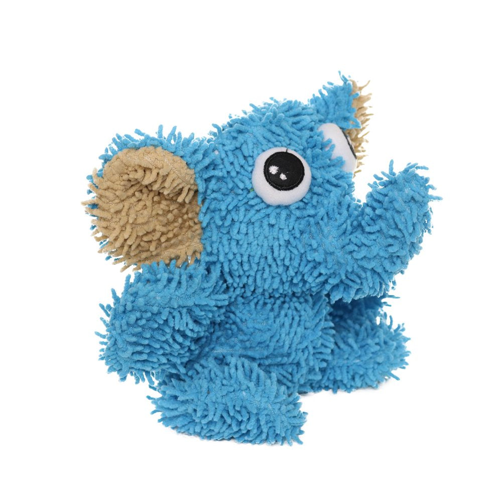 Mighty Microfiber Ball Elephant Dog Toy, Made with Squeaker Balls, Minimal Stuffing, Blue Animals & Pet Supplies > Pet Supplies > Dog Supplies > Dog Toys VIP Products   