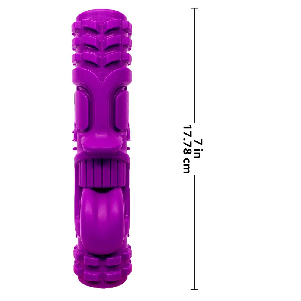 Vibrant Life Rubber Tiki Dental Chew Toy for Dogs, 7 Inches