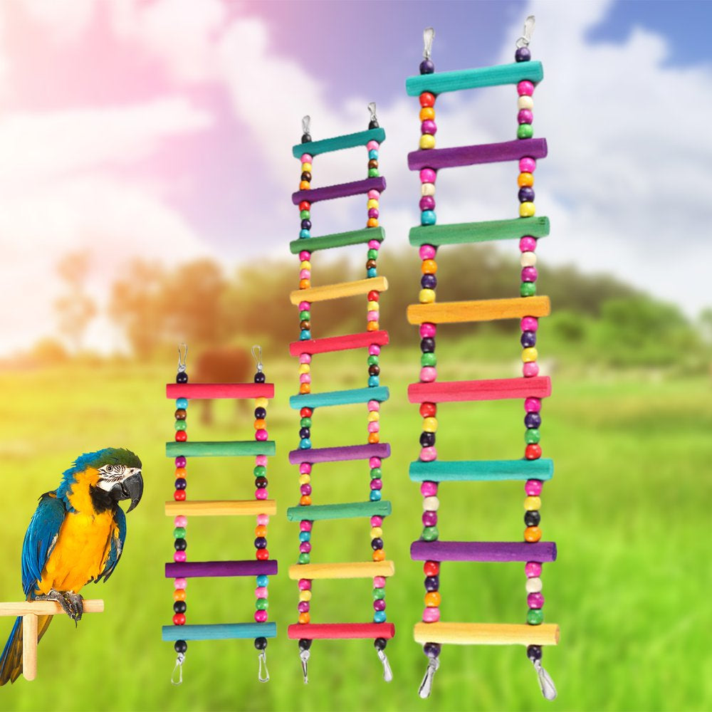 Pet Enjoy Bird Ladder with Colorful Beads,Parrot Crawling Rainbow Bridge Wooden Stand,Funny Perch Trainning Bird Swing Toys Animals & Pet Supplies > Pet Supplies > Bird Supplies > Bird Ladders & Perches Pet Enjoy   