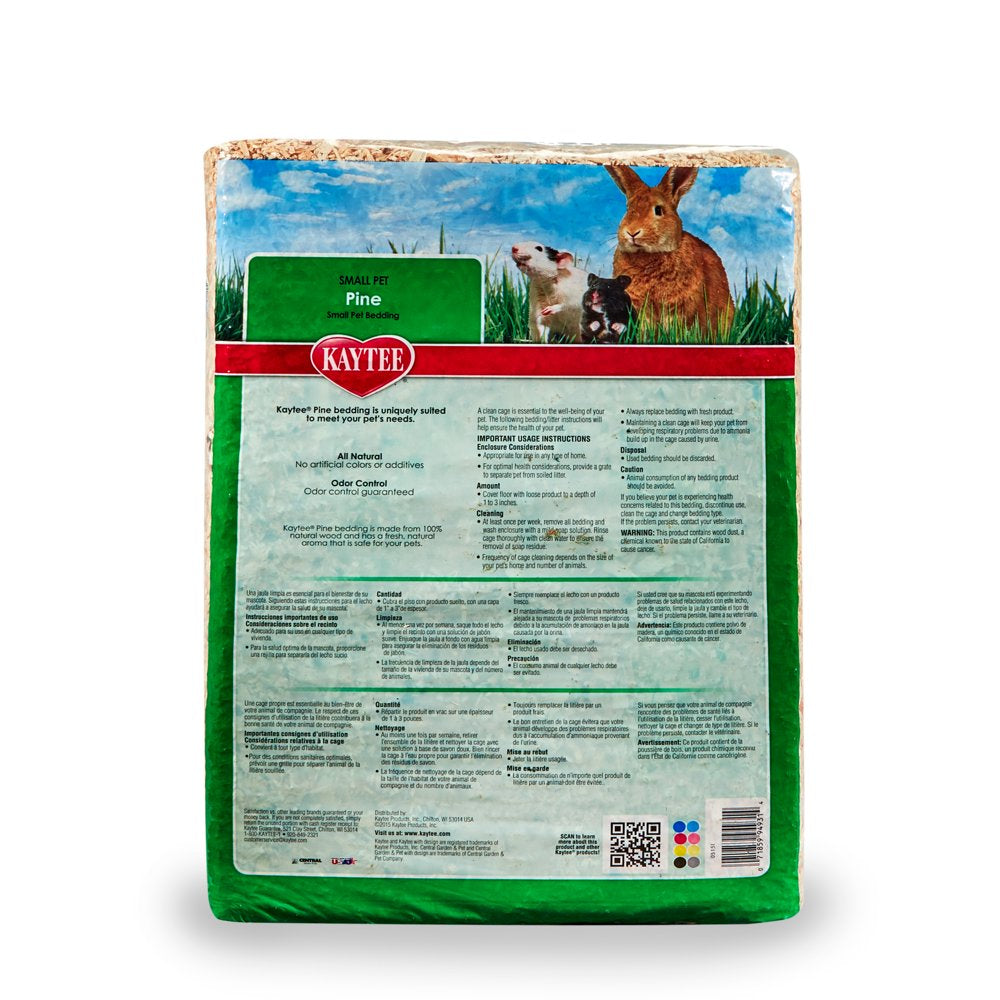 Kaytee Small Animal Pine Pet Bedding & Litter, 52.4 Liters Animals & Pet Supplies > Pet Supplies > Small Animal Supplies > Small Animal Bedding Central Garden and Pet   