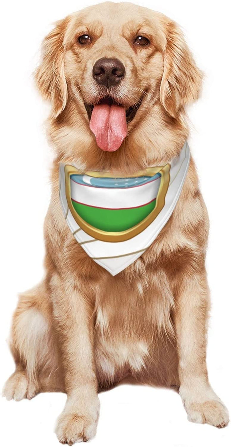 Golden Disc Uzbekistan Flag Pet Dog and Cat Decorative Triangle Scarf,Dog Bandana,Breathable and Stain Resistant. Animals & Pet Supplies > Pet Supplies > Dog Supplies > Dog Apparel ZALTAS   