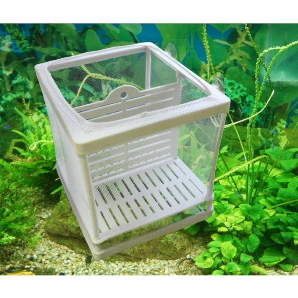Fish Tank Breeder Net - Big Size Fish Hatchery Breeder Box Separation Net - Fry Hatchery Incubator Mesh with Suction Cup for Aquarium