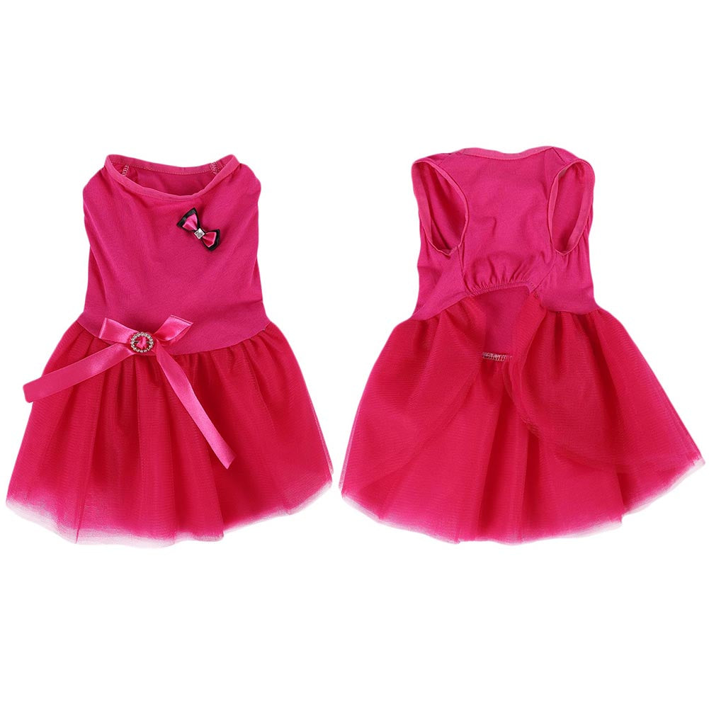 Pet Dog Cat Princess Tutu Dress Bow Bubble Dress Pet Puppy Clothes Dog Apparel Large Clothes for Pets Girl Red XS Animals & Pet Supplies > Pet Supplies > Dog Supplies > Dog Apparel Dcastle   