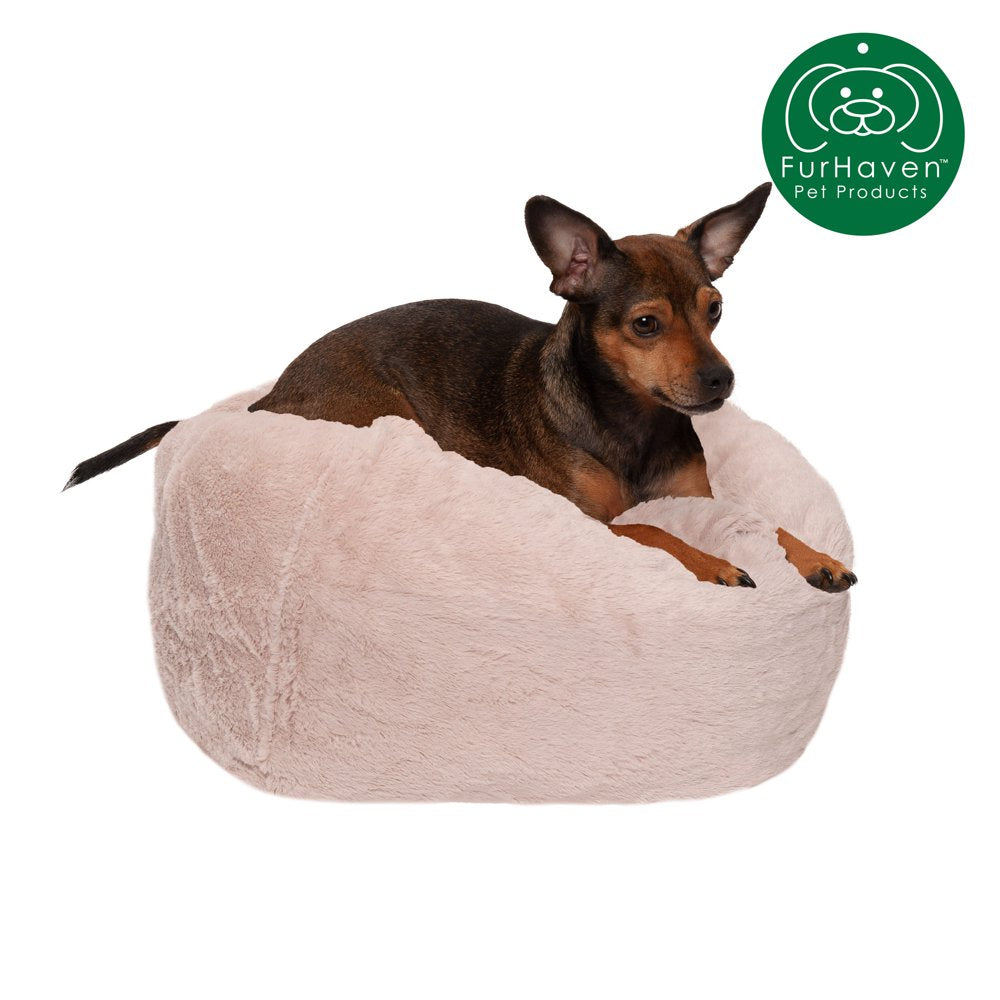 Furhaven Pet Products round Plush Ball Pet Bed for Dogs & Cats, Espresso, Extra Large Animals & Pet Supplies > Pet Supplies > Cat Supplies > Cat Beds FurHaven Pet S Shell 