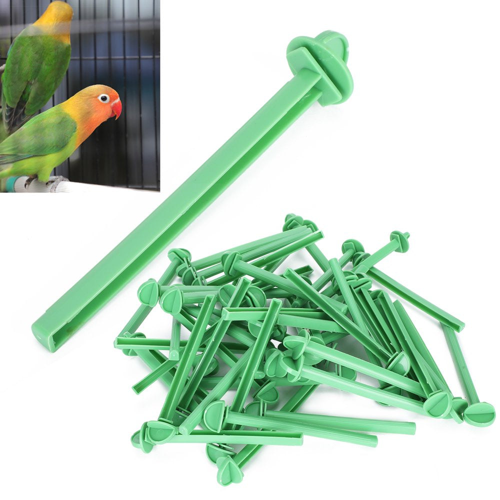 LYUMO 50Pcs Plastic Bird Cage Standing Stick Parrots Parakeet Standing Bar Cage Accessory,Bird Stand Stick,Cage Standing Stick Animals & Pet Supplies > Pet Supplies > Bird Supplies > Bird Cages & Stands LYUMO   