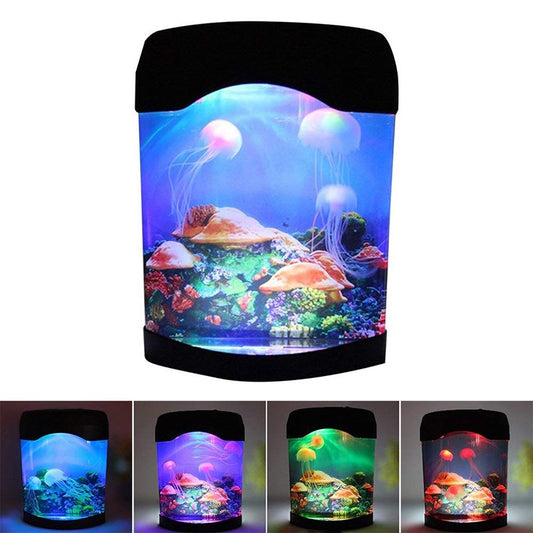 Aquarium Night Light Lamp LED Light Artificial Seajelly Tank Swimming Mood Lamp for Home Desk Decor Animals & Pet Supplies > Pet Supplies > Fish Supplies > Aquarium Lighting Lbwmqe   