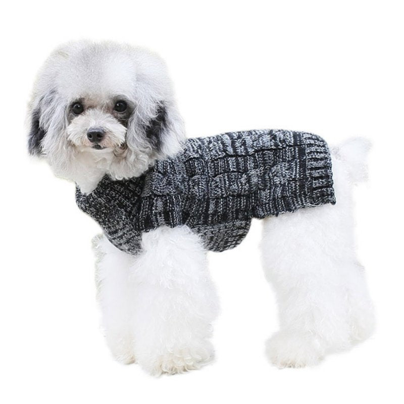 Small Dog Sweater, Warm Pet Sweater, Cute Knitted Classic Dog Sweaters for Small Dogs, Cat Sweater Dog Sweatshirt Clothes Coat Apparel for Small Dog Puppy Animals & Pet Supplies > Pet Supplies > Dog Supplies > Dog Apparel Autmor S Gray 