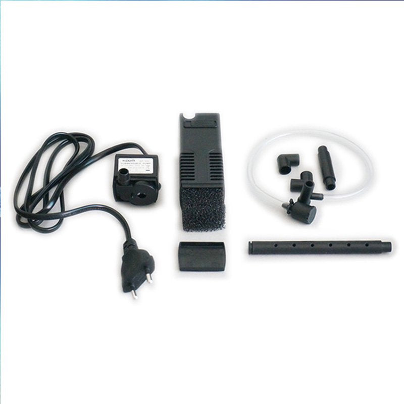 Low Water Level Built-In Circulating Water Purification Oxygen Filter Vertical Submersible Pump for Fish Tank Turtle Tank Aquarium