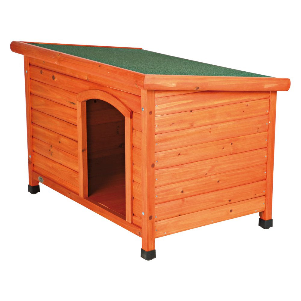 TRIXIE Natura Classic Dog House, Flat Hinged Roof, Adjustable Legs, Brown, Medium Animals & Pet Supplies > Pet Supplies > Dog Supplies > Dog Houses TRIXIE   