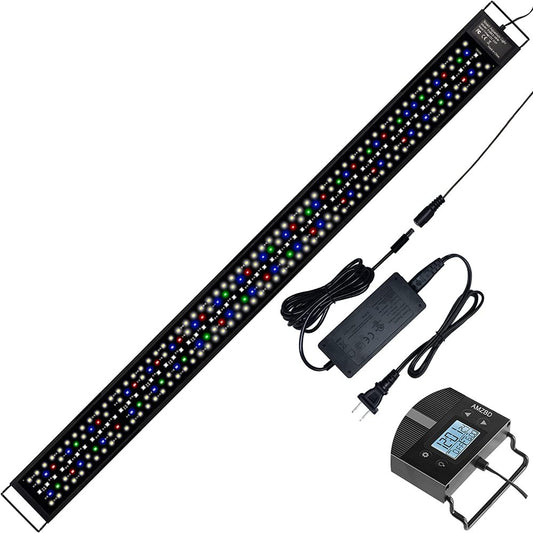 MZDXJ Aquarium Light, LED Aquarium Lights for Fish Tank or Plants Tank, Full Spectrum Fish Tank Light, Programmable, Waterproof, Timer&Diy, 12" 18" 24" 30“ 36" 48" 7Colors Fresh Water Light Animals & Pet Supplies > Pet Supplies > Fish Supplies > Aquarium Lighting MZDXJ   