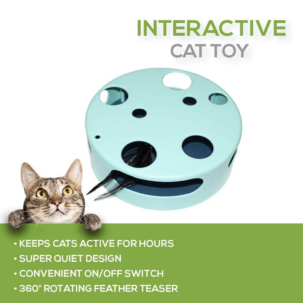 Pets First Interactive Cat Toy, Electric Smart Random Spinning Rotating Feather Cat Toys Animals & Pet Supplies > Pet Supplies > Cat Supplies > Cat Toys PETS FIRST INC   