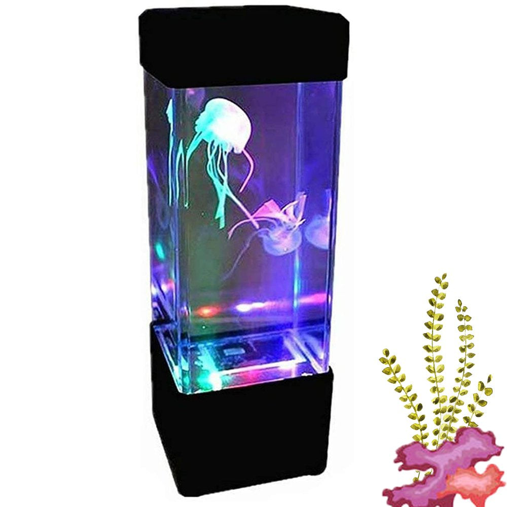 Visland Mini Colorful Moving Jellyfish Aquarium Home Office Night Light LED Lamp Tank Animals & Pet Supplies > Pet Supplies > Fish Supplies > Aquarium Lighting Visland   