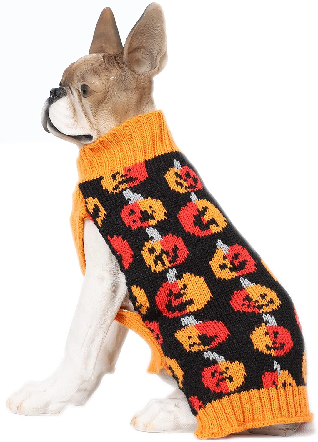 BOBIBI Pet Clothes the Halloween Pumpkin Cat Dog Sweater, Dog Knitwear, Dog Apparel, Pet Sweatshirt X-Large Animals & Pet Supplies > Pet Supplies > Dog Supplies > Dog Apparel BOBIBI Pumpkins X-Large(Pack of 1) 