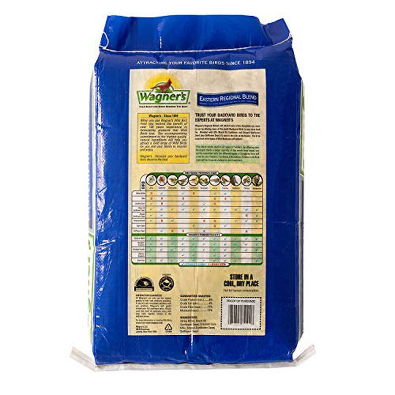 Wagner'S 62004 Eastern Regional Wild Bird Food, 20-Pound Bag Animals & Pet Supplies > Pet Supplies > Bird Supplies > Bird Food Wagner's   