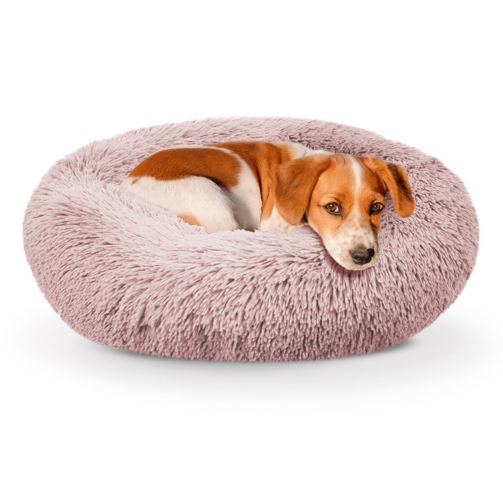 Precious Tails Super Luxe Shaggy Faux Fur Donut Bolster Dog Cat Bed - Medium Animals & Pet Supplies > Pet Supplies > Cat Supplies > Cat Beds Enchante Accessories, Inc.   