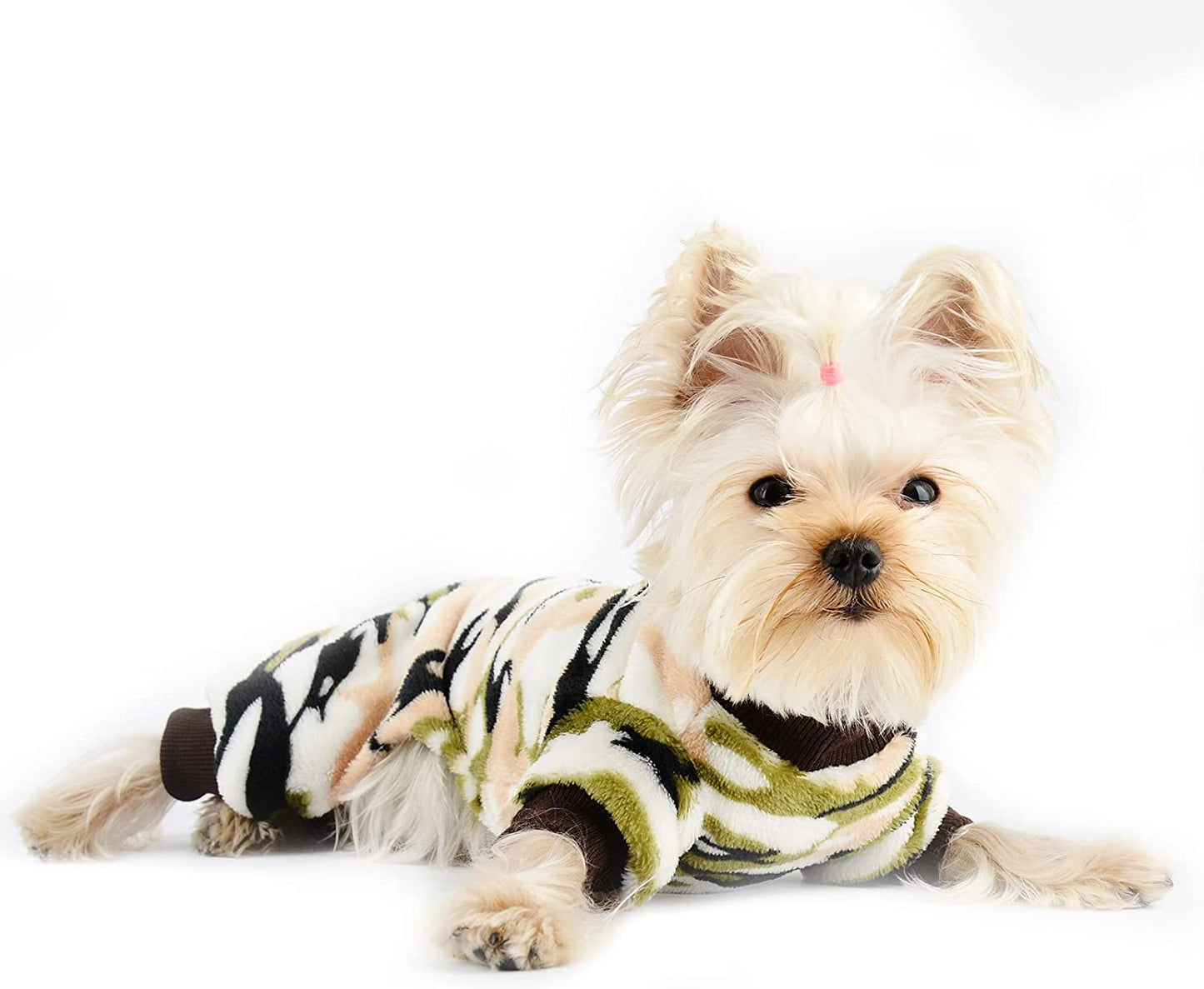 Chihuahua Pajamas for Dogs Small Puppy Pjs Fleece Winter Warm Dog Jumpsuit Cute Pet Clothes Tiny Dog Sweater Clothing Yorkie Teacup Outfits (X-Small) Animals & Pet Supplies > Pet Supplies > Dog Supplies > Dog Apparel Sebaoyu   