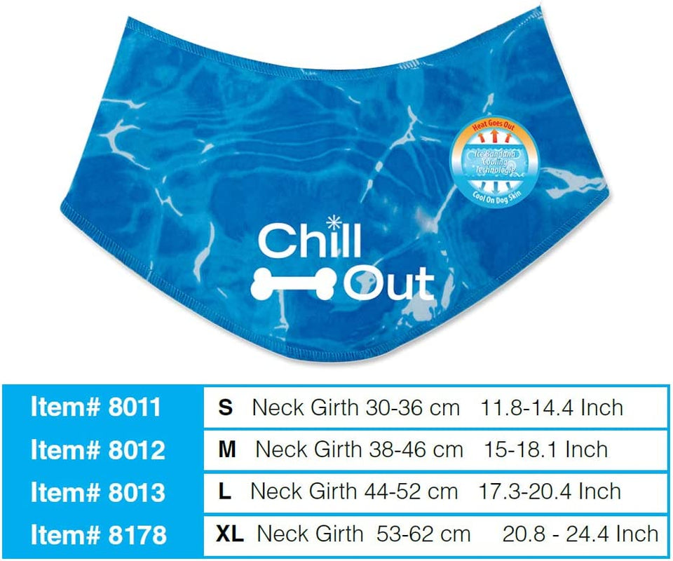 ALL for PAWS Chill Out Dog Ice Bandana, Instant Cooling Pet Bandana, Breathable Scarf Dog Cat Ice Collar for Summer Animals & Pet Supplies > Pet Supplies > Dog Supplies > Dog Apparel Rolf C. Hagen (USA) Corp.   