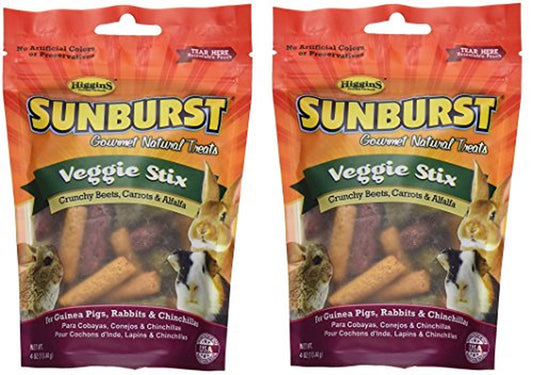 Higgins Sunburst Veggie Stix Gourmet Treats for Guinea Pigs, Rabbits & Chinchillas, 8 OZ Animals & Pet Supplies > Pet Supplies > Bird Supplies > Bird Treats Higgins   