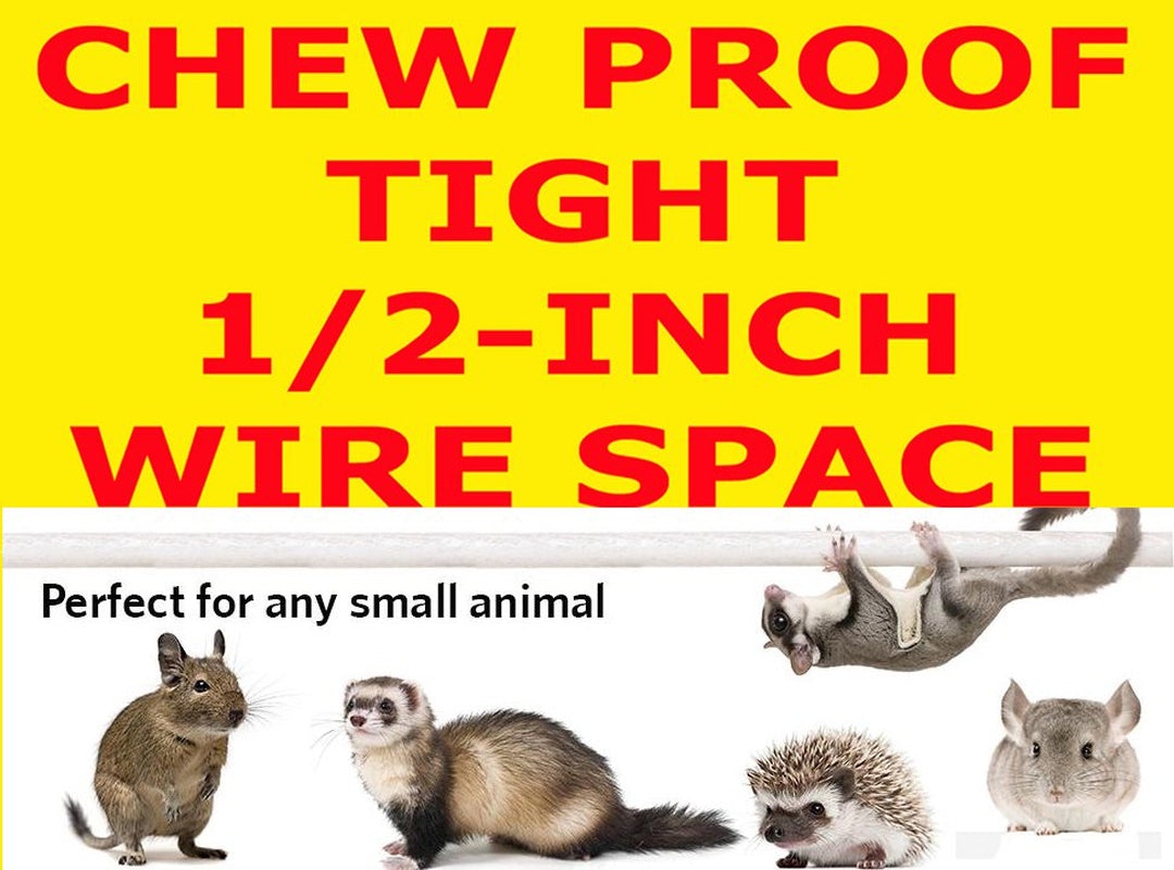 Extra Large 4-Tiers Small Animal Critter House Habitat Cage with Narrow 1/2-Inch Wire Spacing for Guinea Pig Ferret Chinchilla Sugar Glider Rats Mice Hamster Hedgehog Gerbil Animals & Pet Supplies > Pet Supplies > Small Animal Supplies > Small Animal Habitats & Cages Mcage   