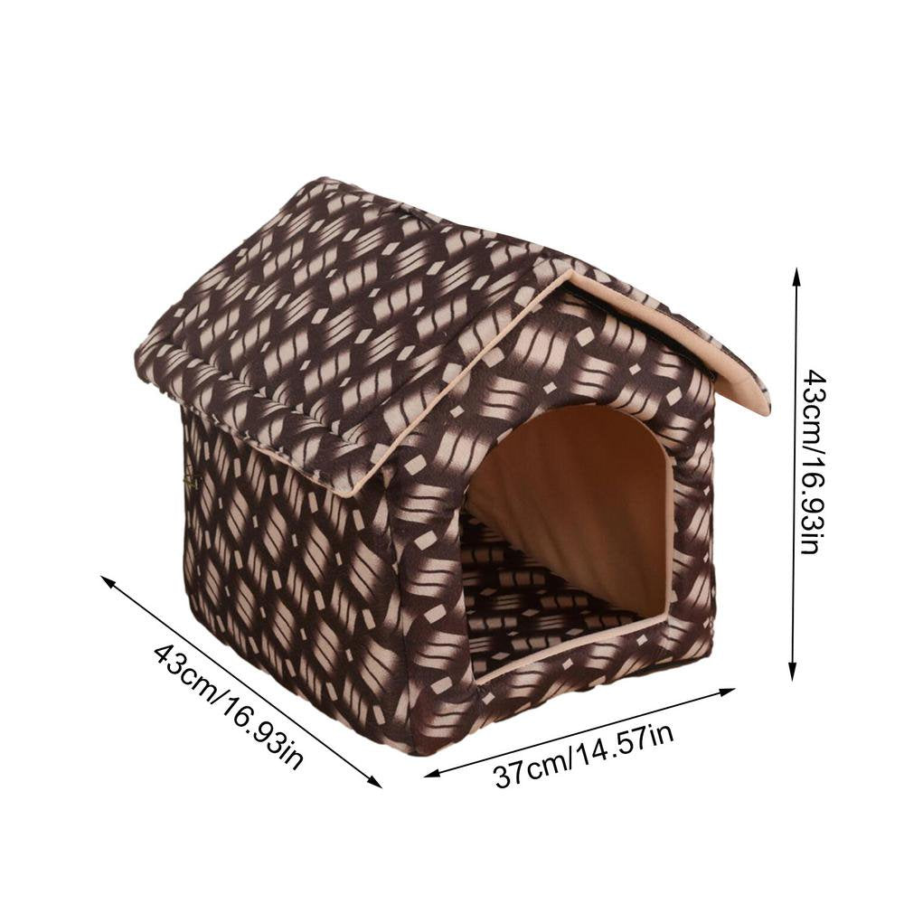 Careslong Cat Shelter Outdoor - Dog House Outdoor - Cat House Outdoor - Windproof Weatherproof Cat House Foldable Pet Shelter Outdoor Kitty House Keep Your Pets Safe and Warm for Dogs Cats Fashion Animals & Pet Supplies > Pet Supplies > Dog Supplies > Dog Houses Careslong   