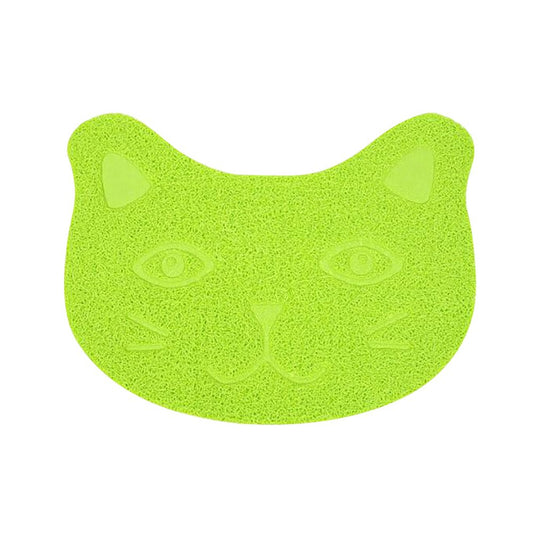 Cat Litter Pads Cat Litter Mat - Kitty Litter Trapping Mat for Litter Boxes - Kitty Litter Mat to Trap Mess, Scatter Control - Washable Indoor Pet Rug and Carpet - Small Pets Pvc Green