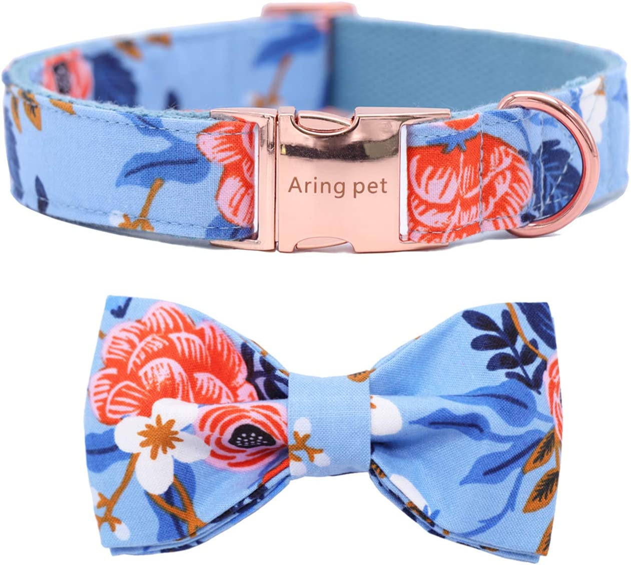 ARING PET Bowtie Dog Collar, Dog Collar with Bow, Adjustable Dog Collars for Small Medium Large Dogs. Animals & Pet Supplies > Pet Supplies > Dog Supplies > Dog Apparel ARING PET A:Flower X-Large (Pack of 1) 