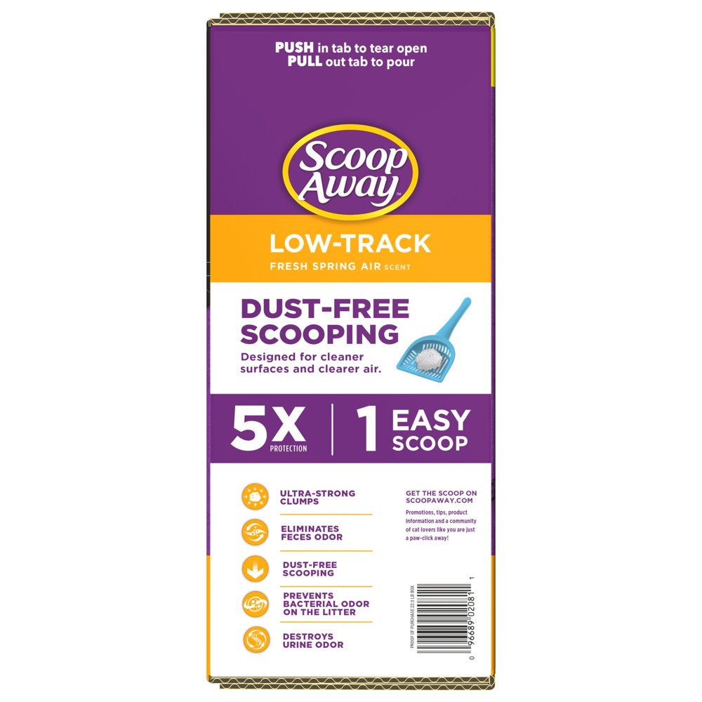 Scoop Away Low-Track Clumping Cat Litter, Fresh Spring Air Scent, 22.5 Lbs Animals & Pet Supplies > Pet Supplies > Cat Supplies > Cat Litter The Clorox Company   