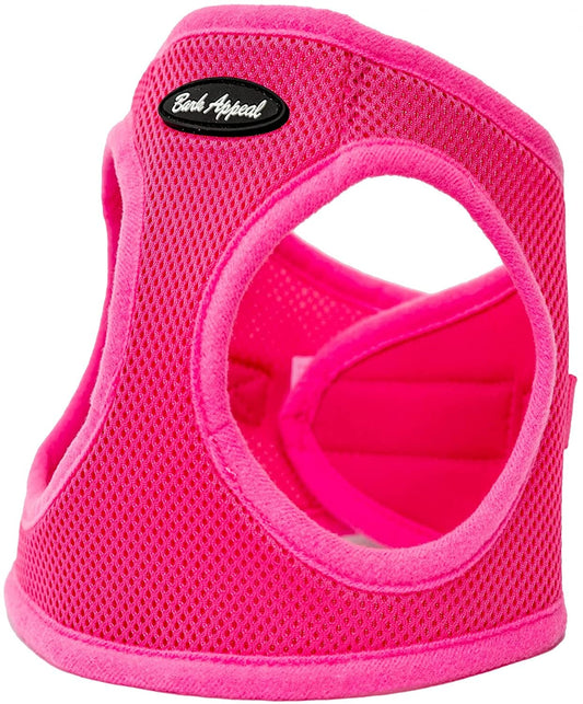 Bark Appeal Step-In Dog Harness, Mesh Step in Dog Vest Harness for Small & Medium Dogs, Non-Choking with Adjustable Heavy-Duty Buckle for Safe, Secure Fit – (Small, Pink) Animals & Pet Supplies > Pet Supplies > Dog Supplies > Dog Apparel Bark Appeal Pink Small 