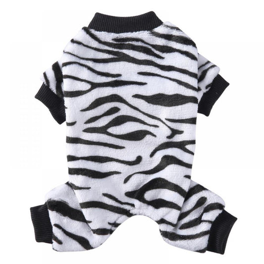 Pet Dog Pajamas Soft Cotton Shirt Jumpsuit Cute Overall Doggy Cat Strip Clothes Apparel for Play Sleep Animals & Pet Supplies > Pet Supplies > Dog Supplies > Dog Apparel DA BOOM S Black 