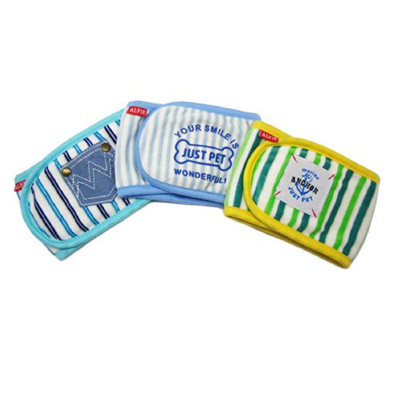 Alfie Pet - Gaki Belly Band 3-Piece Set - Size: S (For Boy Dogs) Animals & Pet Supplies > Pet Supplies > Dog Supplies > Dog Diaper Pads & Liners Alfie   