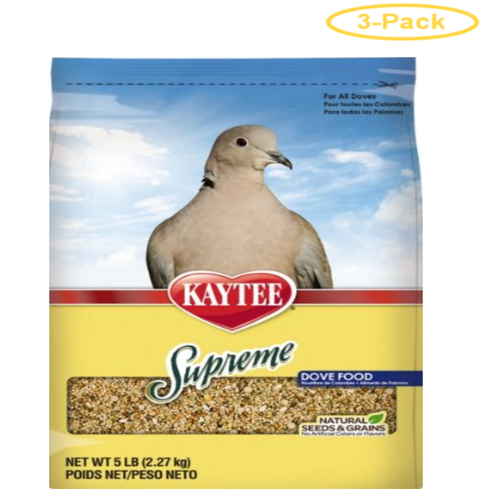 Kaytee Supreme Fortified Daily Diet Dove Food 5 Lbs- Pack of 3 Animals & Pet Supplies > Pet Supplies > Small Animal Supplies > Small Animal Food Kaytee   