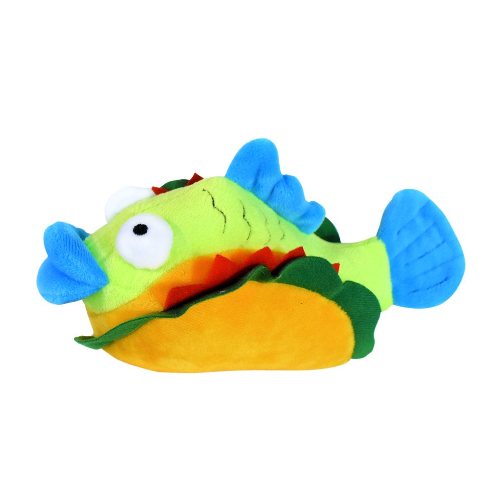 Vibrant Life Fish Taco Plush Dog Toy
