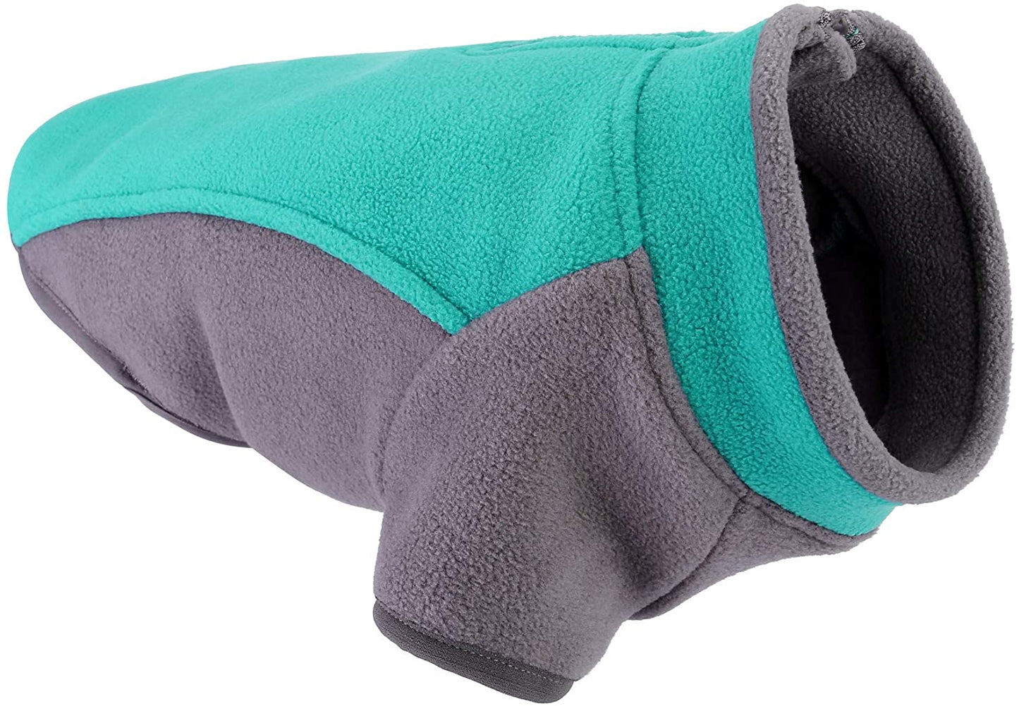 Mogoko Dog Stretch Fleece Sweater with Zipper Opening, Waterproof Pet Warm Vest Winter Jacket Coat(M Size) Animals & Pet Supplies > Pet Supplies > Dog Supplies > Dog Apparel Mogoko 18.1" Neck Girth, 22.0~26.3" Chest  