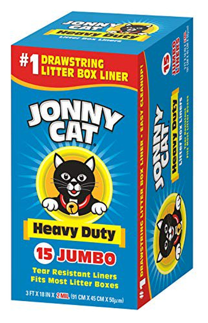 JONNY CAT Heavy Duty Litter Box Liners, Jumbo 15 Count (C00150) Animals & Pet Supplies > Pet Supplies > Cat Supplies > Cat Litter Box Liners JONNY CAT   