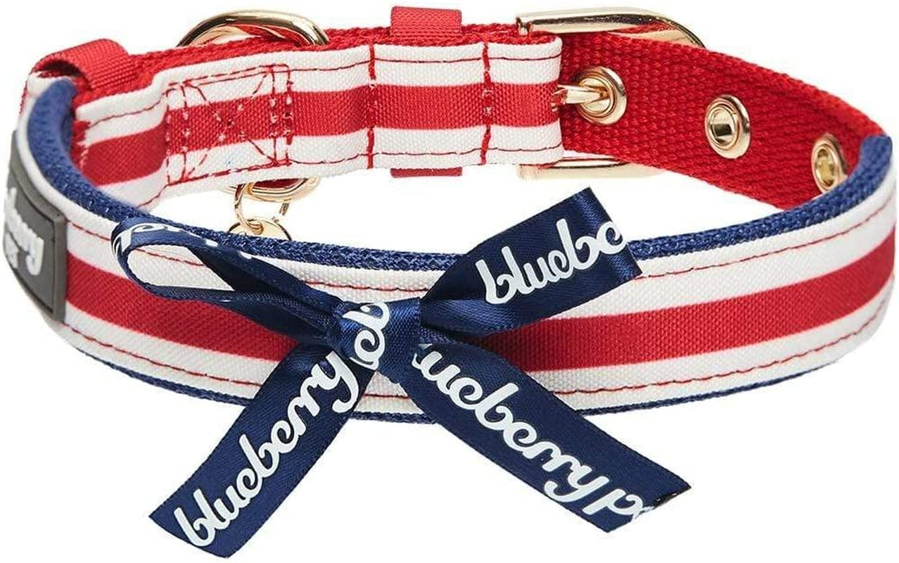 Blueberry Pet 4 Patterns Blue Hue Scottish Plaid Style Adjustable Tie Dog Collar, Small, Neck 12"-16" Animals & Pet Supplies > Pet Supplies > Dog Supplies > Dog Apparel Blueberry Pet Horizontal Red Stripes (9"-12 1/2") Neck * 5/8" Wide (Pack of 1) 