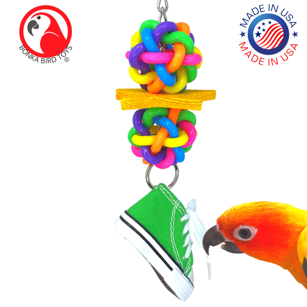Bonka Bird Toys 1356 Star Sneaker. Animals & Pet Supplies > Pet Supplies > Bird Supplies > Bird Gyms & Playstands Bonka Bird Toys   