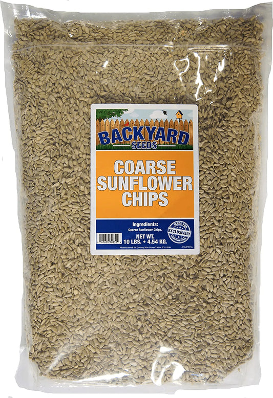 Backyard Seeds Coarse Sunflower Hearts Bird Seed 10 Pounds Animals & Pet Supplies > Pet Supplies > Bird Supplies > Bird Food CountryMax   