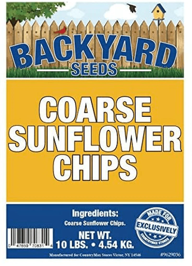 Backyard Seeds Coarse Sunflower Hearts Bird Seed 10 Pounds Animals & Pet Supplies > Pet Supplies > Bird Supplies > Bird Food CountryMax   