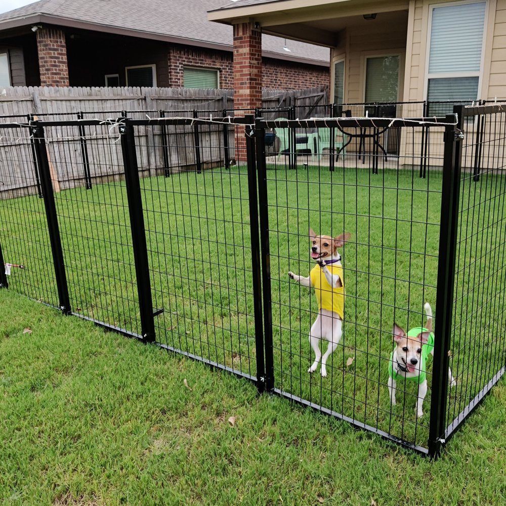 ALEKO 2DK5X5X4SQ Dog Kennel Heavy Duty Pet Playpen 10 X 10 X 4 Foot Dog Exercise Pen Cat Fence Run for Chicken Coop Hens House Animals & Pet Supplies > Pet Supplies > Dog Supplies > Dog Kennels & Runs ALEKO   