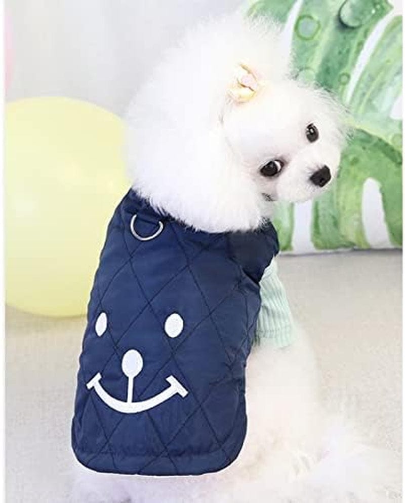 BADALO Dog Winter Clothes Pets Outfits Warm Clothes for Small Dogs Costumes Coat Pet Jacket/Blue/S Code Animals & Pet Supplies > Pet Supplies > Dog Supplies > Dog Apparel BADALO   