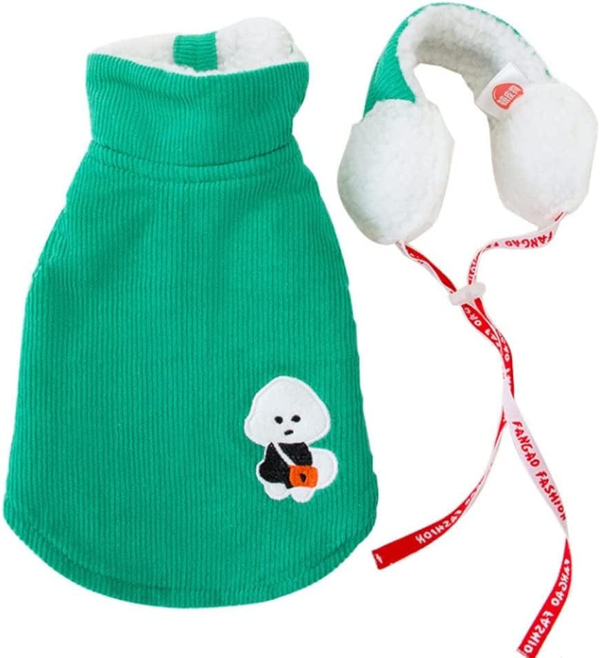 BADALO Pet Clothes Solid Jacket Clothing for Dogs Thick Small Super Pet Outfits Autumn Winter/Green/Xs Code Animals & Pet Supplies > Pet Supplies > Dog Supplies > Dog Apparel BADALO Green M Code 