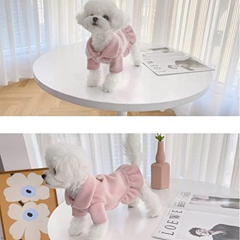 BADALO Pet Clothes Winter Pet Coat Jacket Small Dog Clothing Pet Outfit Pet Cotton Clothes/Pink/S Code Animals & Pet Supplies > Pet Supplies > Dog Supplies > Dog Apparel BADALO   