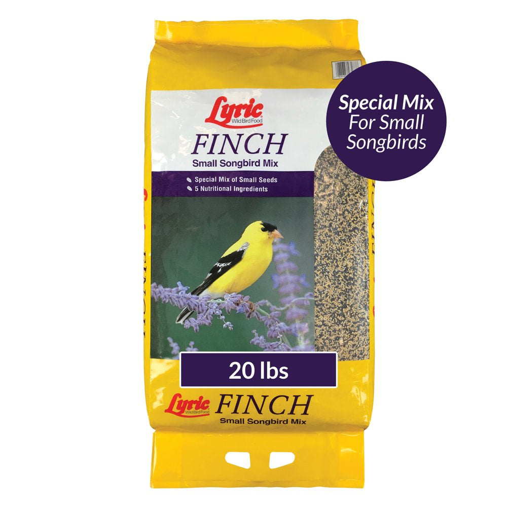 Lyric Finch Wild Bird Seed, Small Songbird Bird Finch Food, 5 Lb. Bag Animals & Pet Supplies > Pet Supplies > Bird Supplies > Bird Food Lebanon Seaboard Corporation 20 lbs  