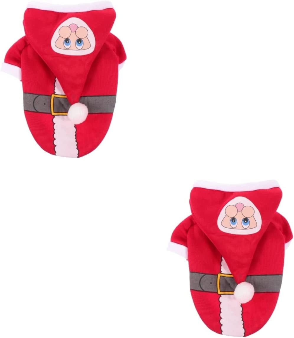 Balacoo 1Pc Cat Jacket Vest Kitten Christmas Warm Photo Winter Cosplay Dress Pet Apparel Festival Large Outfits Dogs Santa M Dog Cats up Red Party Cold-Proof Clothing Windproof Coat Animals & Pet Supplies > Pet Supplies > Dog Supplies > Dog Apparel Balacoo Redx2pcs 18X25CMx2pcs 