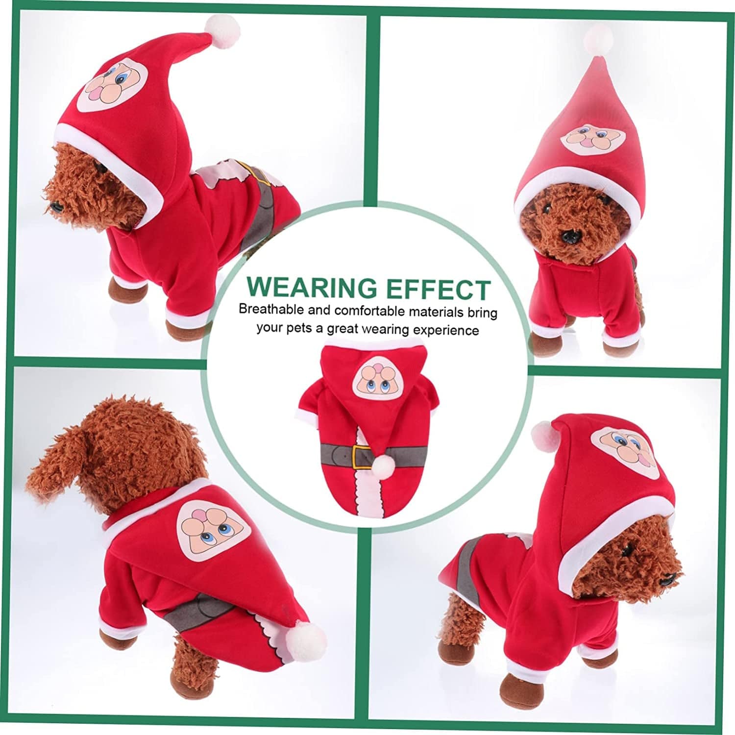 Balacoo 1Pc Cat Jacket Vest Kitten Christmas Warm Photo Winter Cosplay Dress Pet Apparel Festival Large Outfits Dogs Santa M Dog Cats up Red Party Cold-Proof Clothing Windproof Coat Animals & Pet Supplies > Pet Supplies > Dog Supplies > Dog Apparel Balacoo   