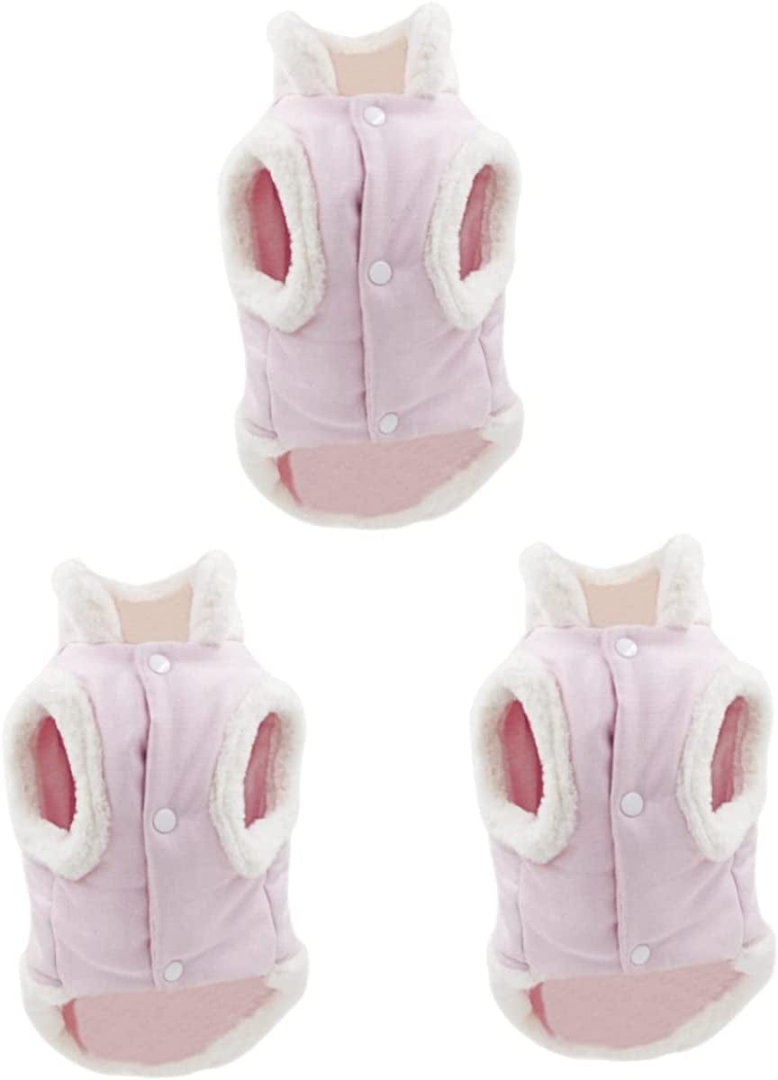 Balacoo 2 Pcs Pet Plush Vest Outdoor Apparel Warm Jacket Outdoor Jacket Dog Winter Clothes Dog Winter Custome Puppy Winter Vest Dog Chest Coat Pet Vest Harness Dog Chest Clothes Pet Pink Animals & Pet Supplies > Pet Supplies > Dog Supplies > Dog Apparel Balacoo Pinkx3pcs 30X45CMx3pcs 