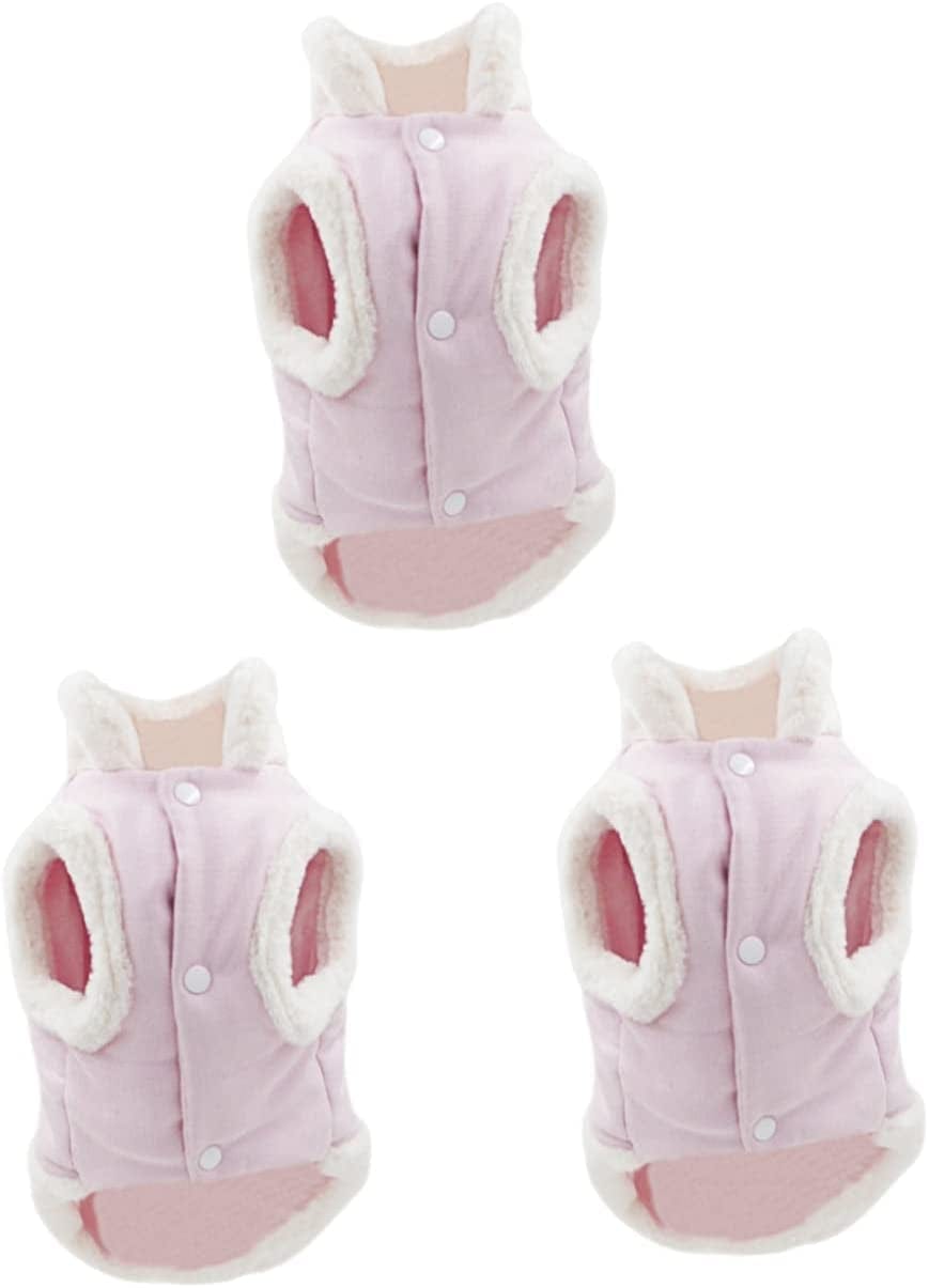 Balacoo 2 Pcs Pet Plush Vest Outdoor Apparel Warm Jacket Outdoor Jacket Dog Winter Clothes Dog Winter Custome Puppy Winter Vest Dog Chest Coat Pet Vest Harness Dog Chest Clothes Pet Pink Animals & Pet Supplies > Pet Supplies > Dog Supplies > Dog Apparel Balacoo Pinkx3pcs 34X50CMx3pcs 