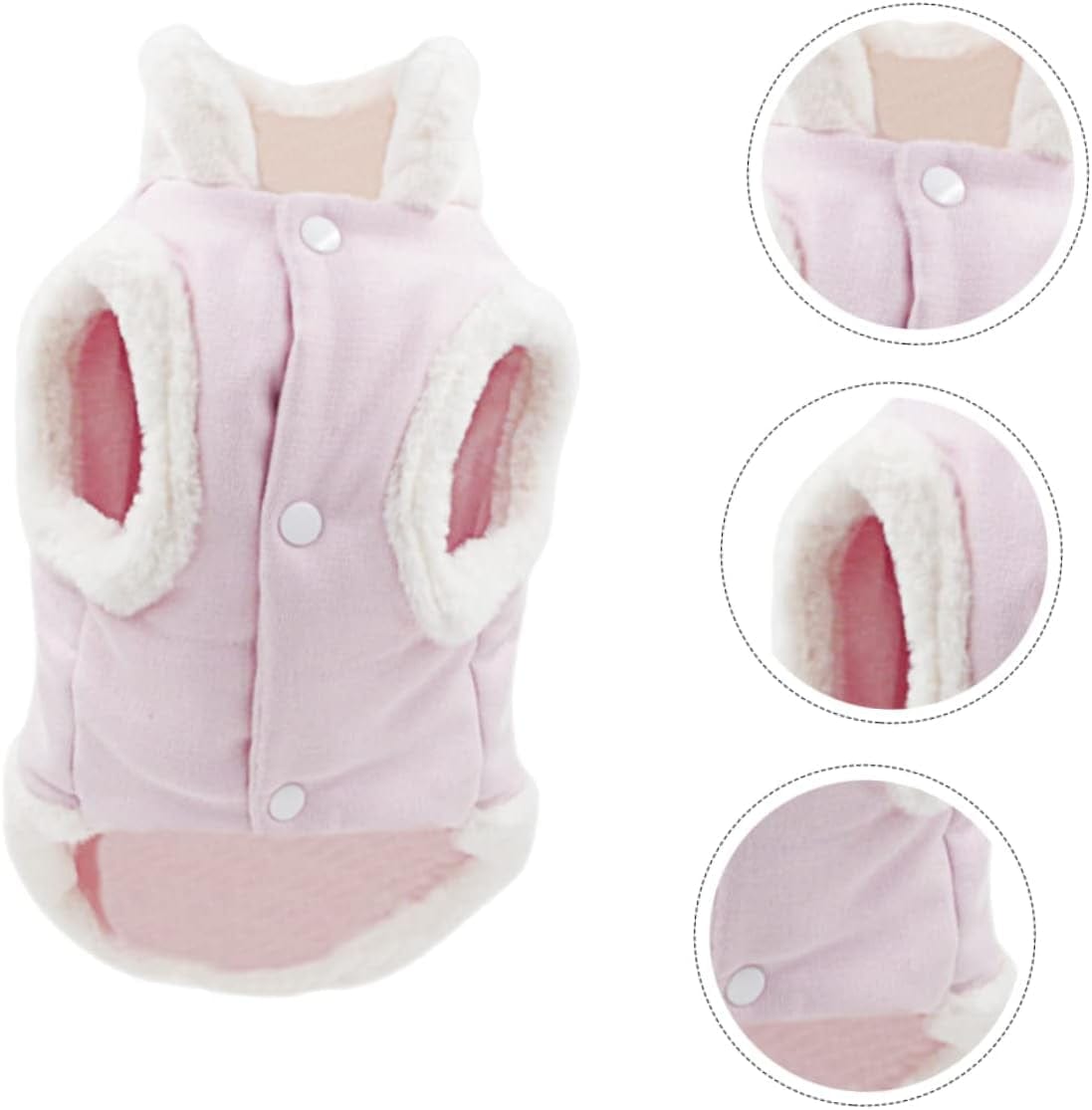 Balacoo 2 Pcs Pet Plush Vest Outdoor Apparel Warm Jacket Outdoor Jacket Dog Winter Clothes Dog Winter Custome Puppy Winter Vest Dog Chest Coat Pet Vest Harness Dog Chest Clothes Pet Pink Animals & Pet Supplies > Pet Supplies > Dog Supplies > Dog Apparel Balacoo   